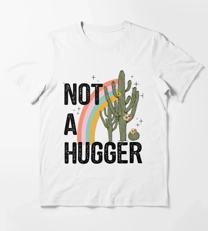 Not a hugger cacti cactus T-Shirt White