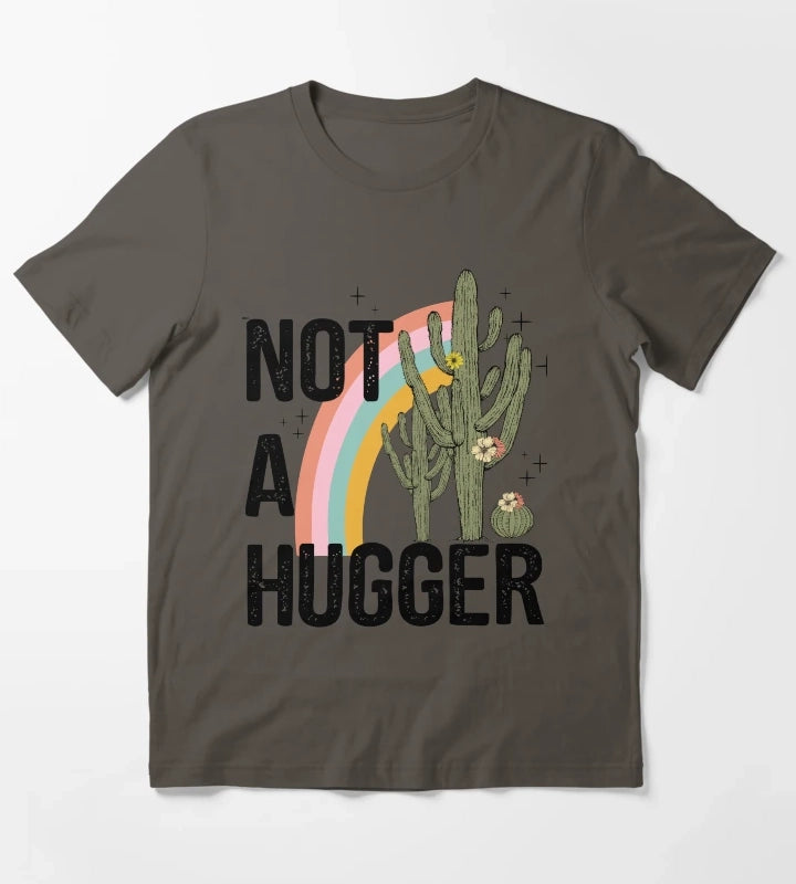 Not a hugger cacti cactus T-Shirt Dark Grey