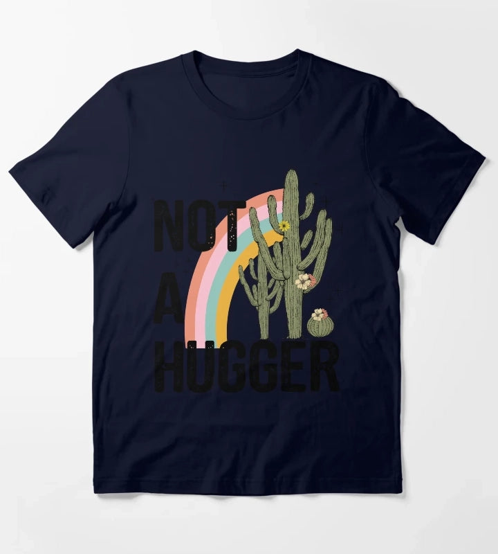 Not a hugger cacti cactus T-Shirt Navy