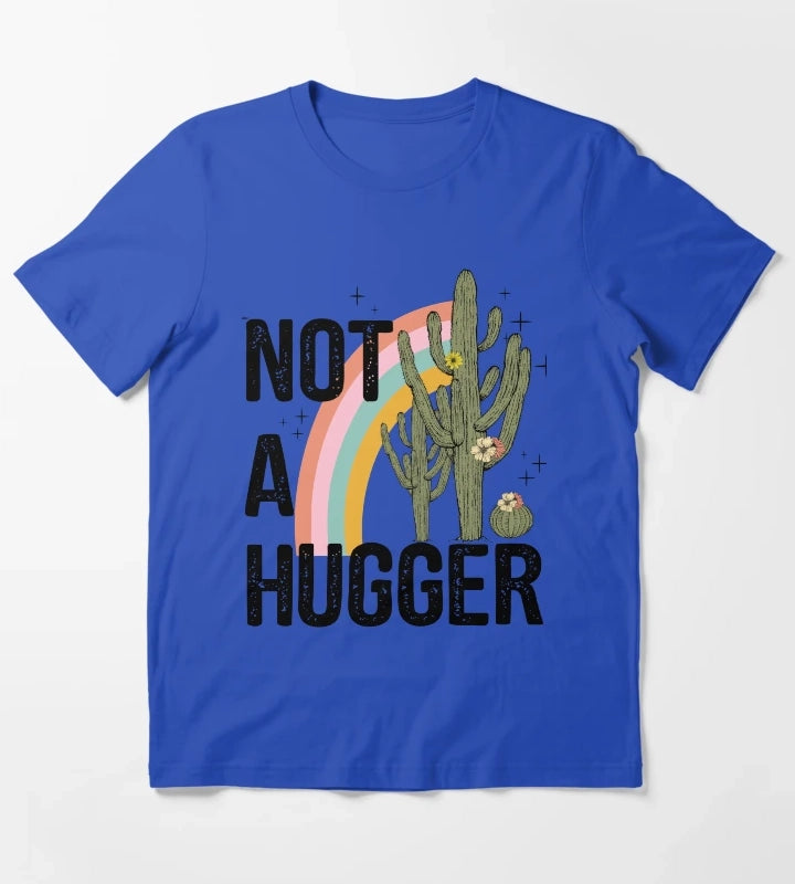 Not a hugger cacti cactus T-Shirt Blue