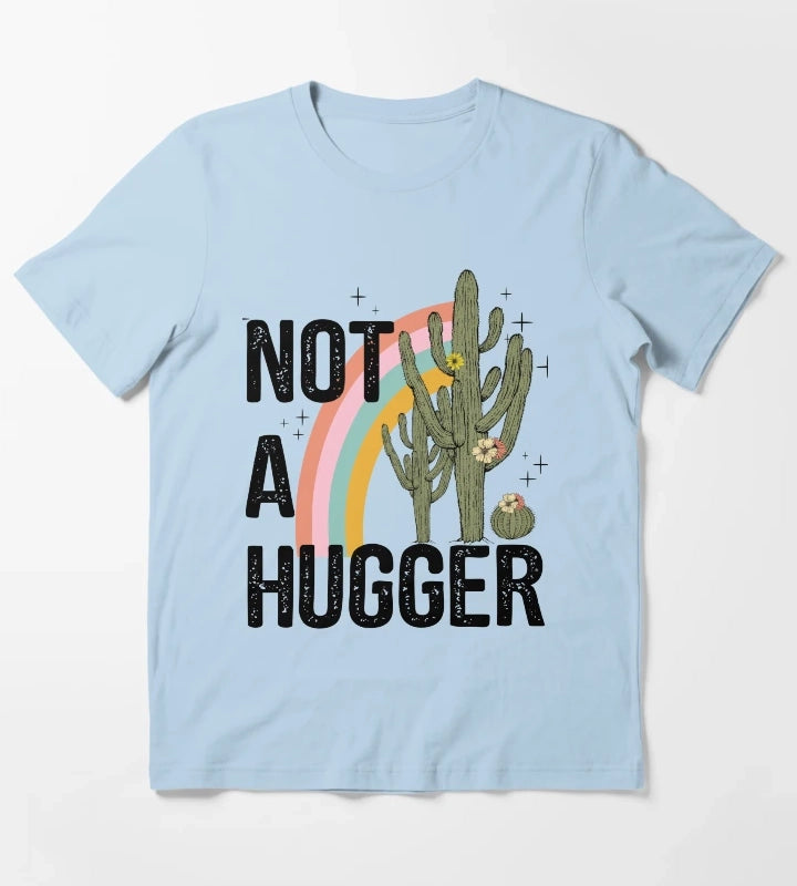 Not a hugger cacti cactus T-Shirt Sky Blue