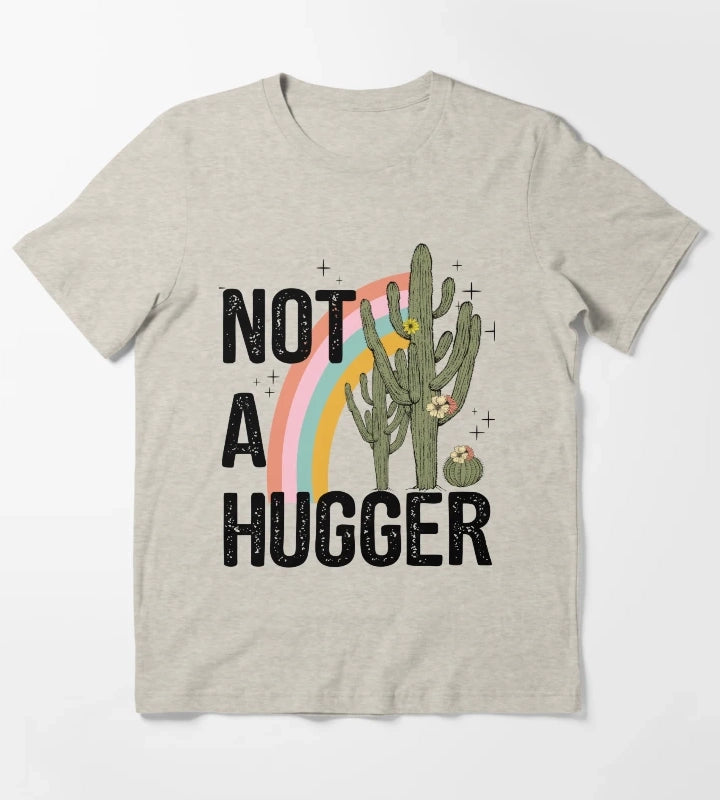Not a hugger cacti cactus T-Shirt Cream