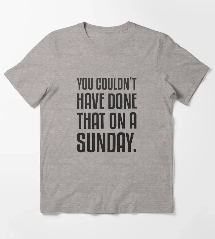 Not on a Sunday AM Collection T-Shirt Heather Grey