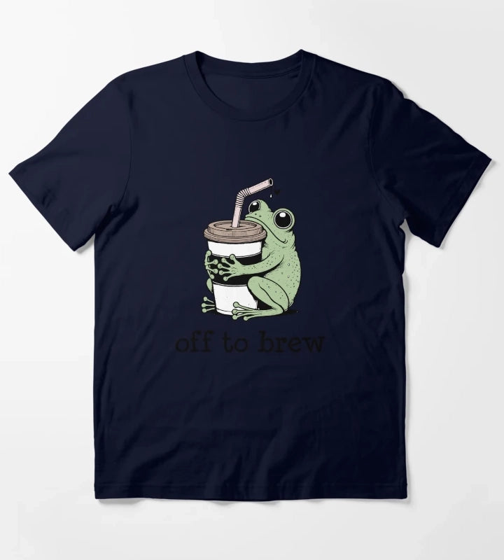 Off to Brew Coffee T-Shirt Navy