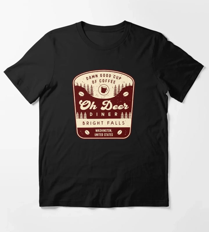 Oh Deer Diner Emblem T-Shirt