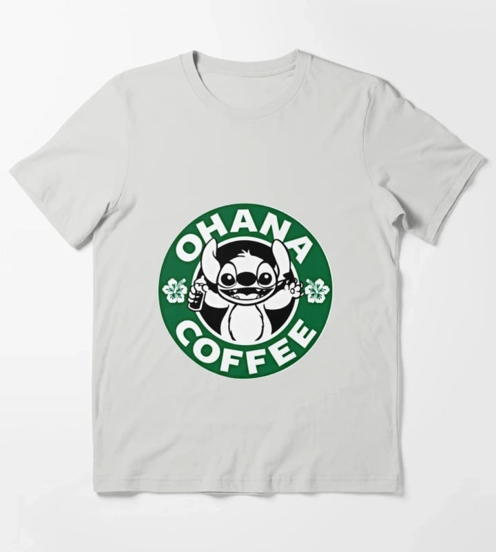 Ohana coffee T-Shirt Light Grey