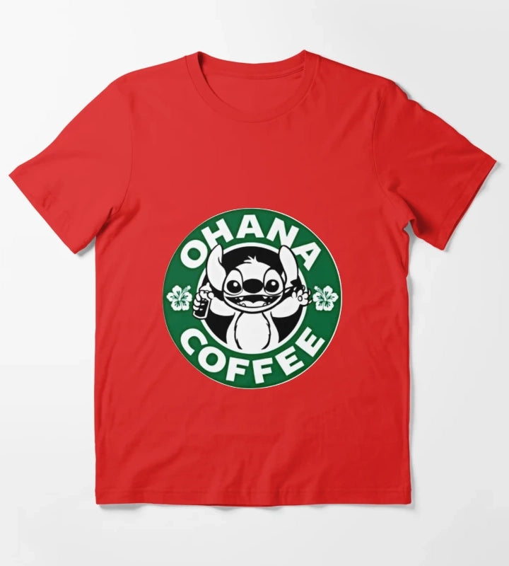 Ohana coffee T-Shirt Red