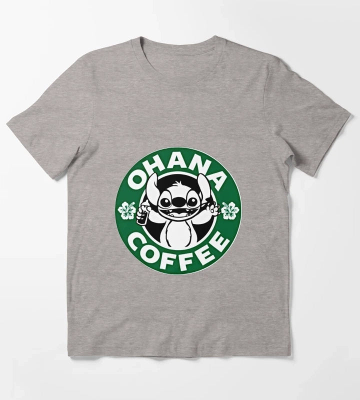 Ohana coffee T-Shirt Heather Grey