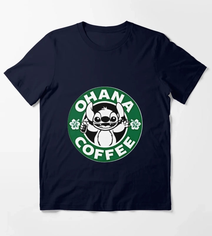 Ohana coffee T-Shirt Navy