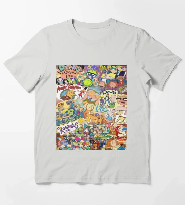 Old Nickelodeon Shows T-Shirt Light Grey