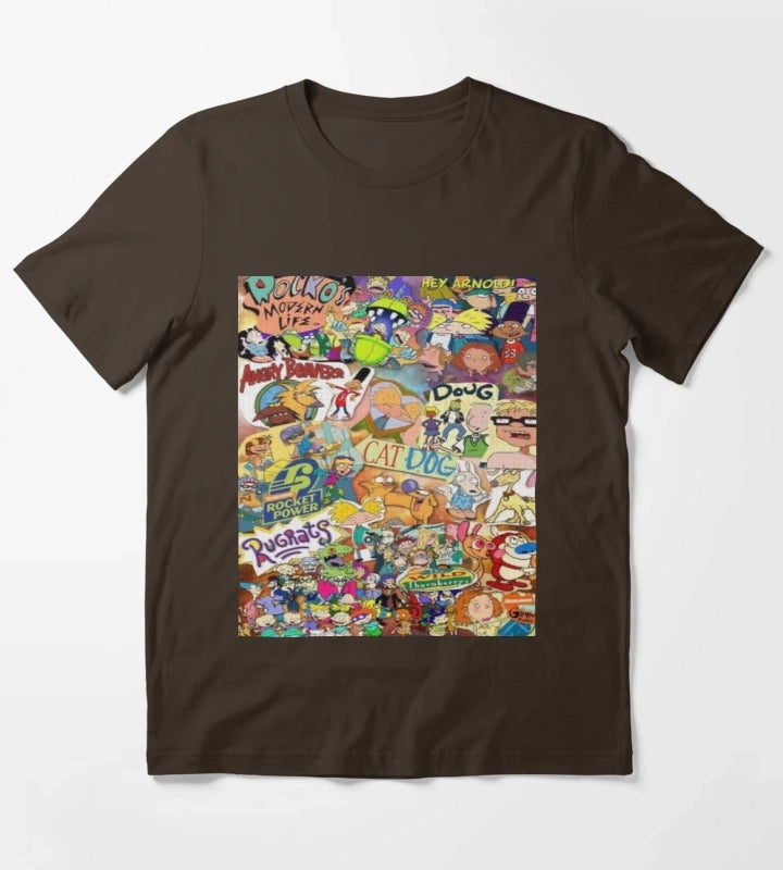 Old Nickelodeon Shows T-Shirt Brown