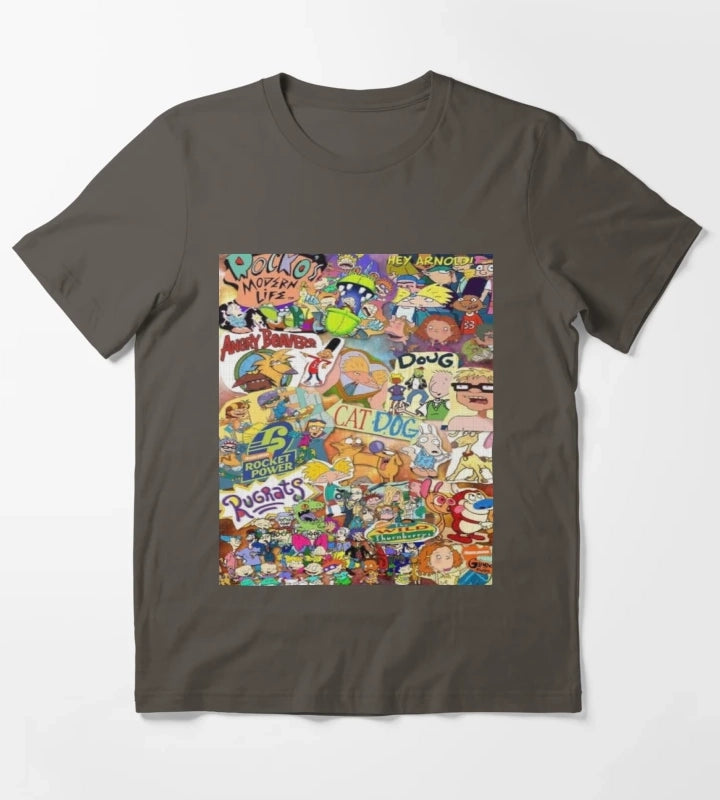 Old Nickelodeon Shows T-Shirt Dark Grey