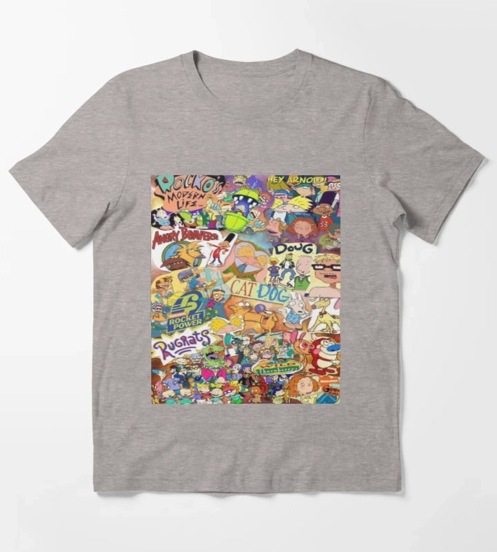 Old Nickelodeon Shows T-Shirt Heather Grey