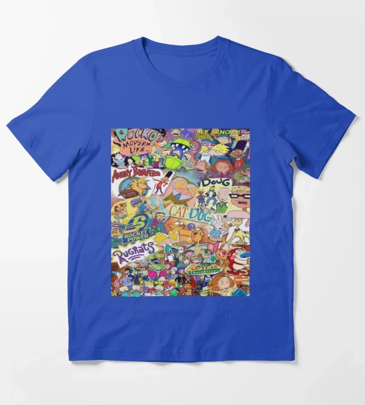 Old Nickelodeon Shows T-Shirt Blue