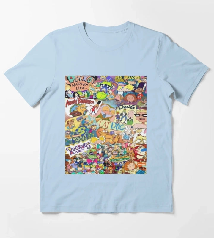 Old Nickelodeon Shows T-Shirt Sky Blue