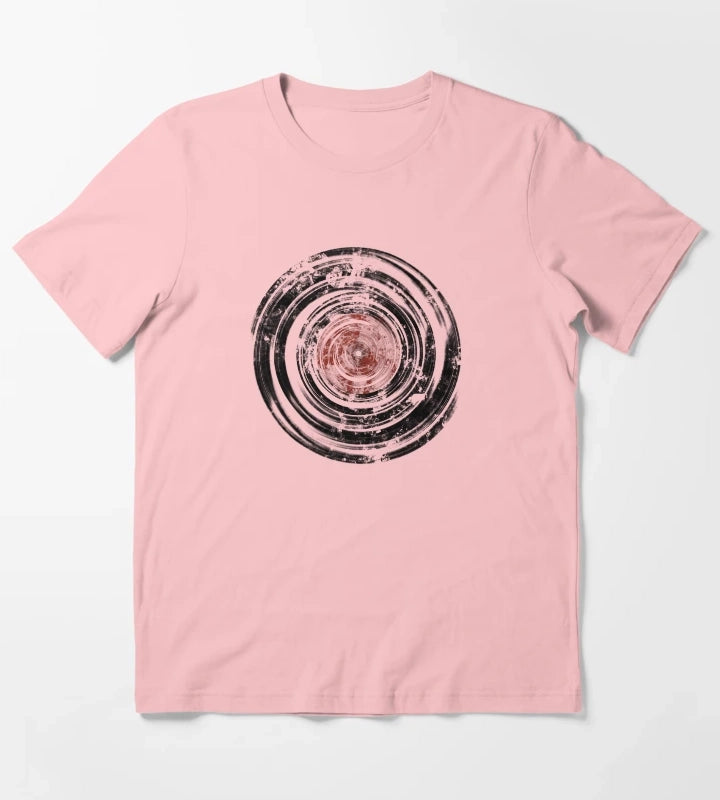 Old Vinyl Records Urban Grunge T-Shirt Dark Grey