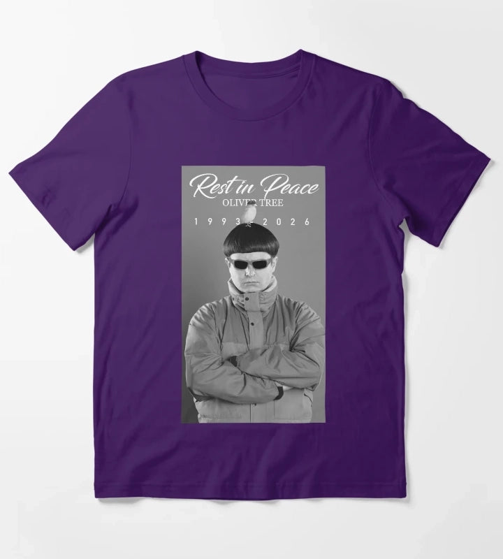 Oliver Tree Rest in Peace T-Shirt Purple