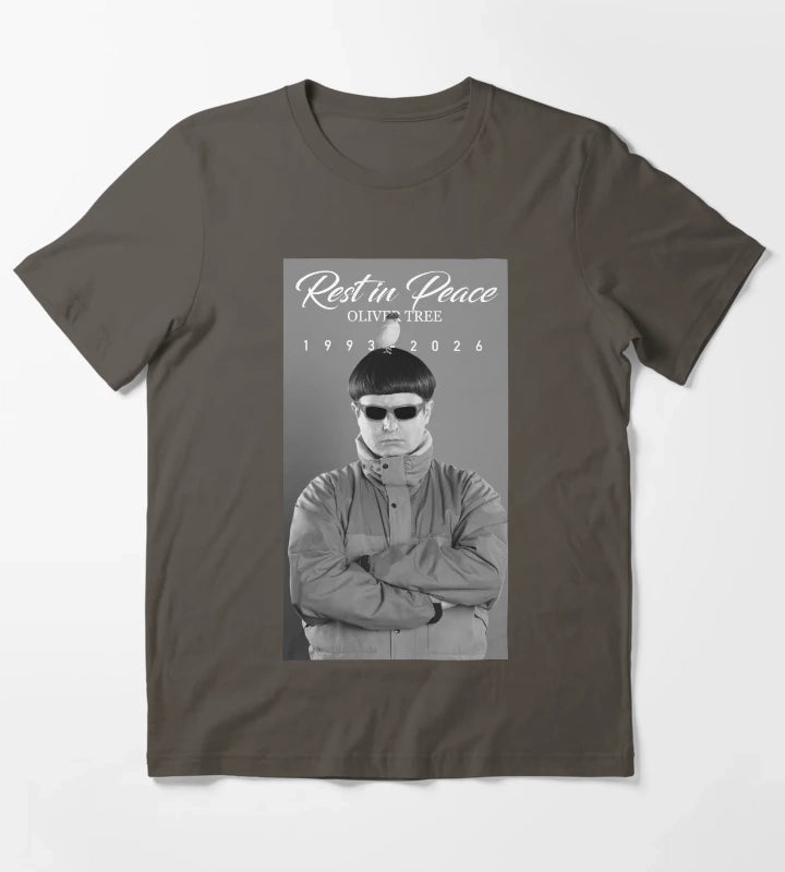 Oliver Tree Rest in Peace T-Shirt Dark Grey