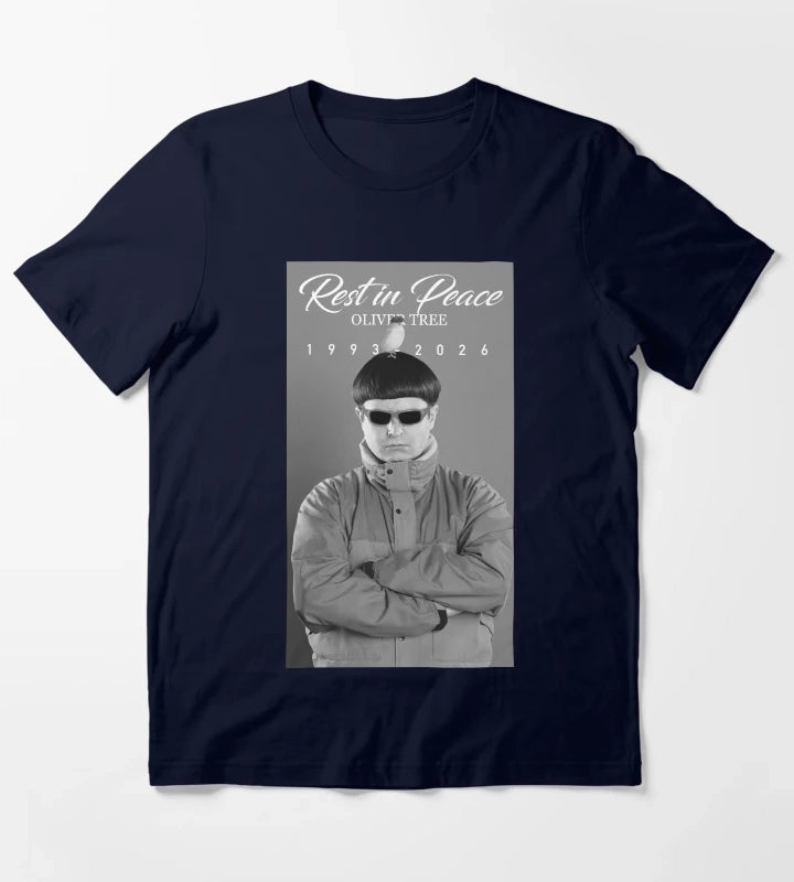 Oliver Tree Rest in Peace T-Shirt Navy