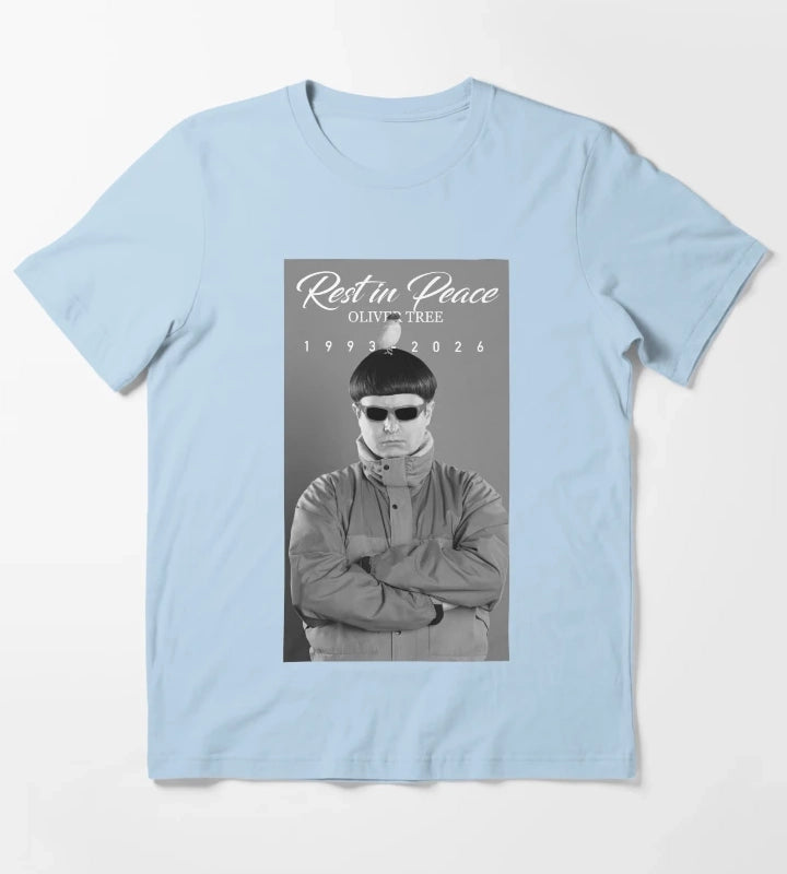Oliver Tree Rest in Peace T-Shirt Sky Blue
