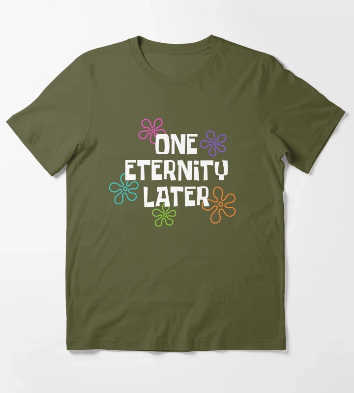 One Eternity Later Spongebob T-Shirt Olive Green