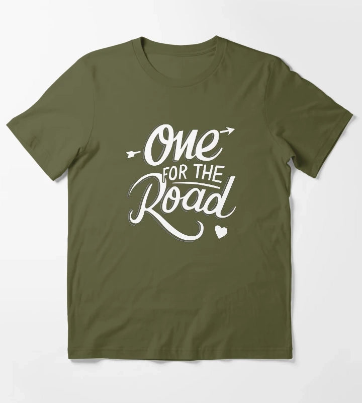 One For The Road T-Shirt Olive Green