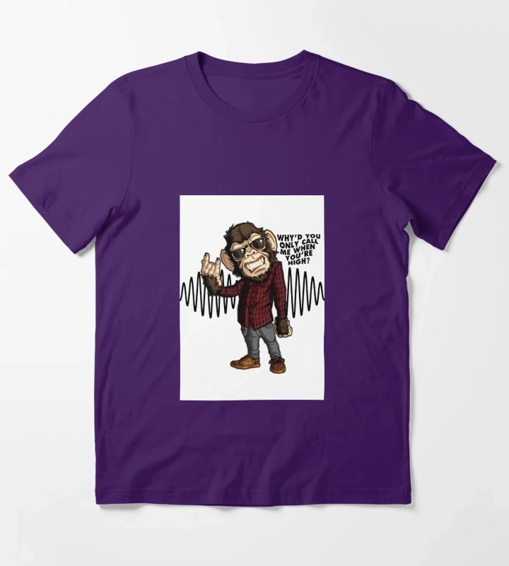 One monkeys T-Shirt Purple