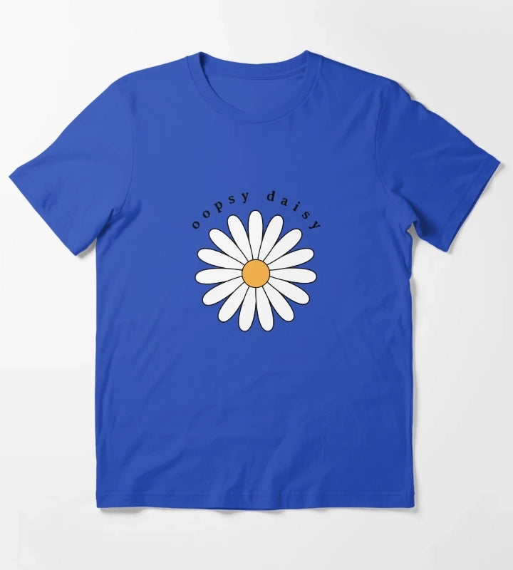 Oopsy Daisy Flower T-Shirt Blue