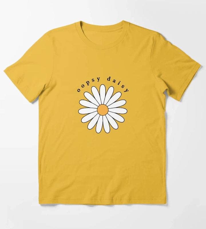 Oopsy Daisy Flower T-Shirt Yellow