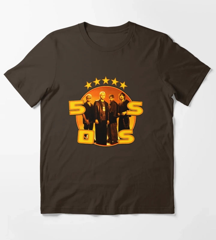 Orange Frame Pop Rock T-Shirt Brown