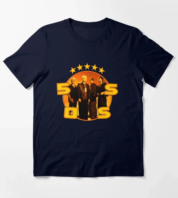 Orange Frame Pop Rock T-Shirt Navy