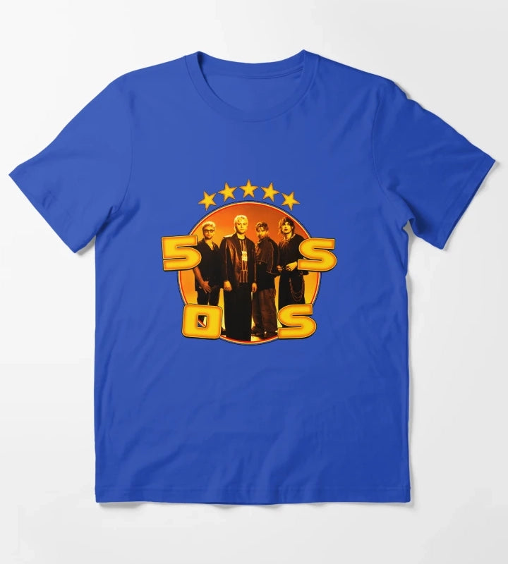 Orange Frame Pop Rock T-Shirt Blue