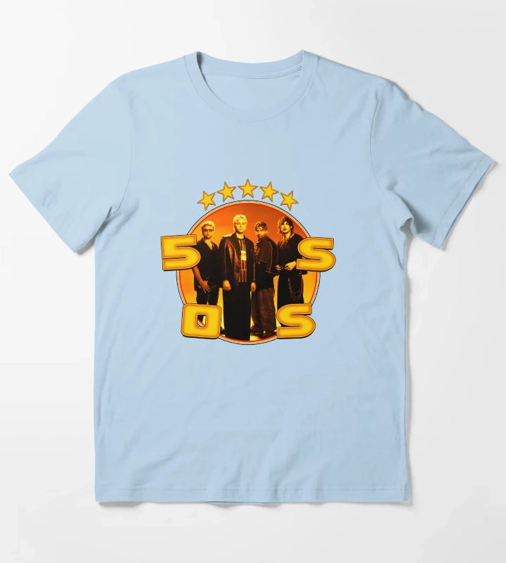 Orange Frame Pop Rock T-Shirt Sky Blue
