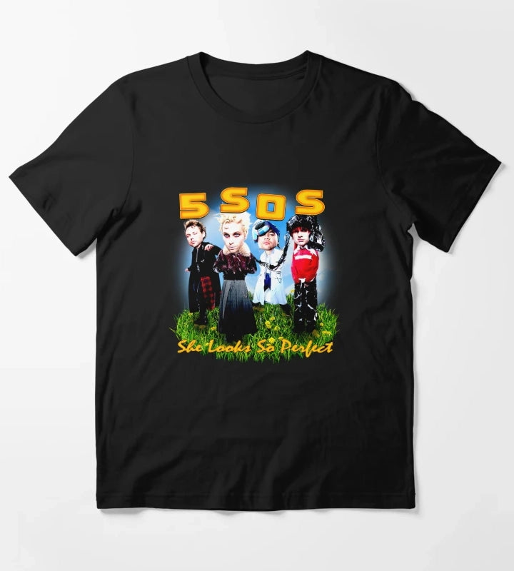 Orange Typography With Funny Face Member T-Shirt