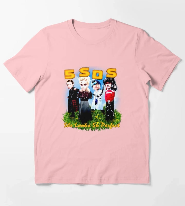 Orange Typography With Funny Face Member T-Shirt Dark Grey