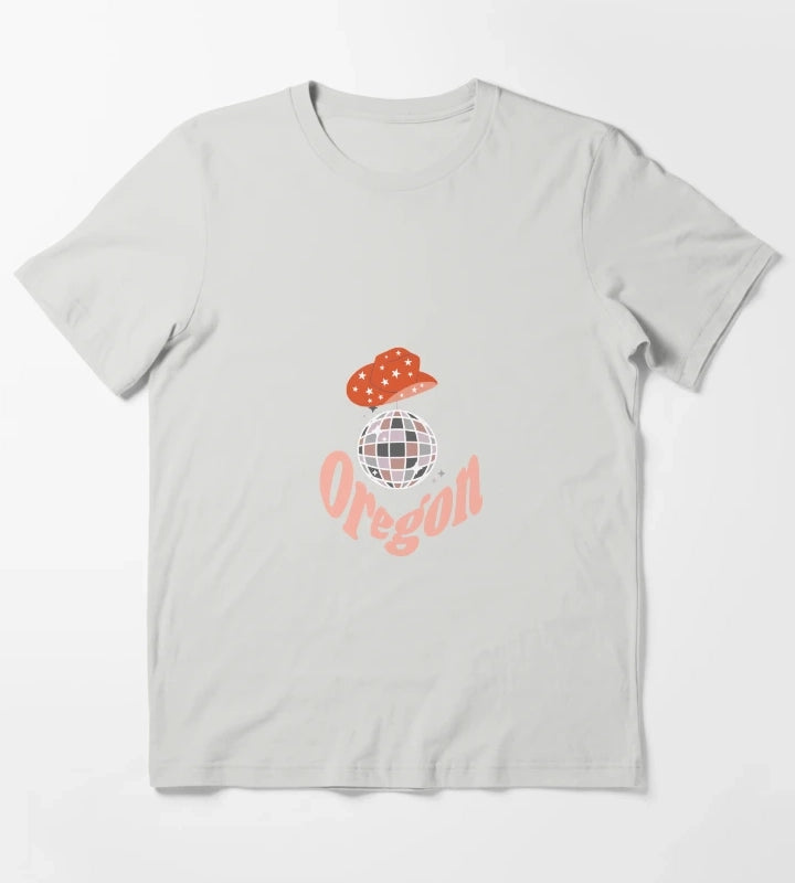 Oregon Cowgirl T-Shirt Light Grey