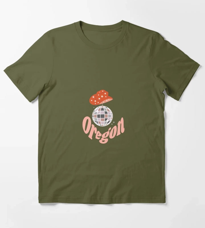 Oregon Cowgirl T-Shirt Olive Green