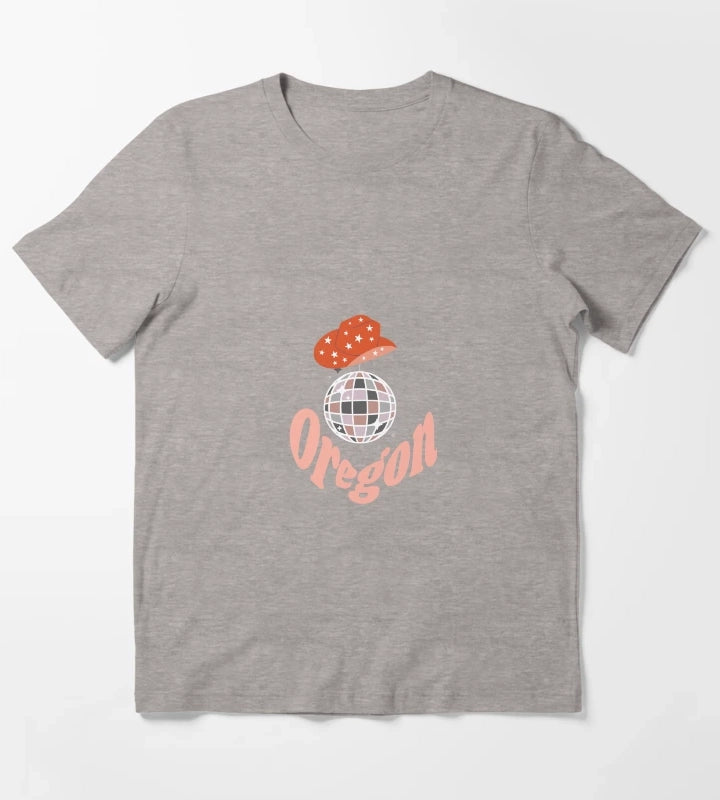Oregon Cowgirl T-Shirt Heather Grey