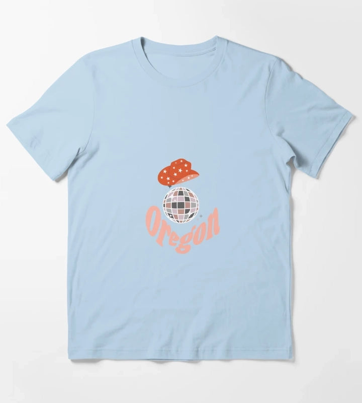 Oregon Cowgirl T-Shirt Sky Blue