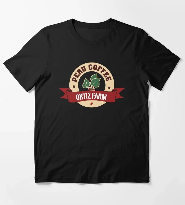 Ortiz Farm Peru Coffee logo Tekken T-Shirt
