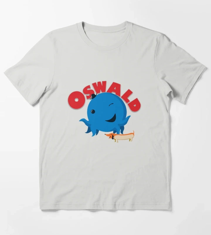 Oswald Octopus T-Shirt Light Grey