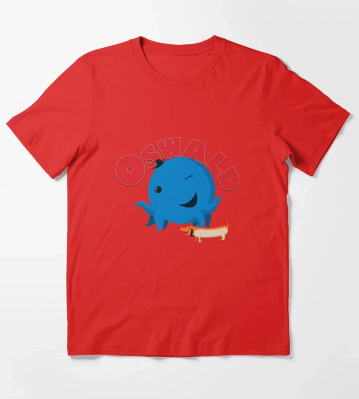 Oswald Octopus T-Shirt Red