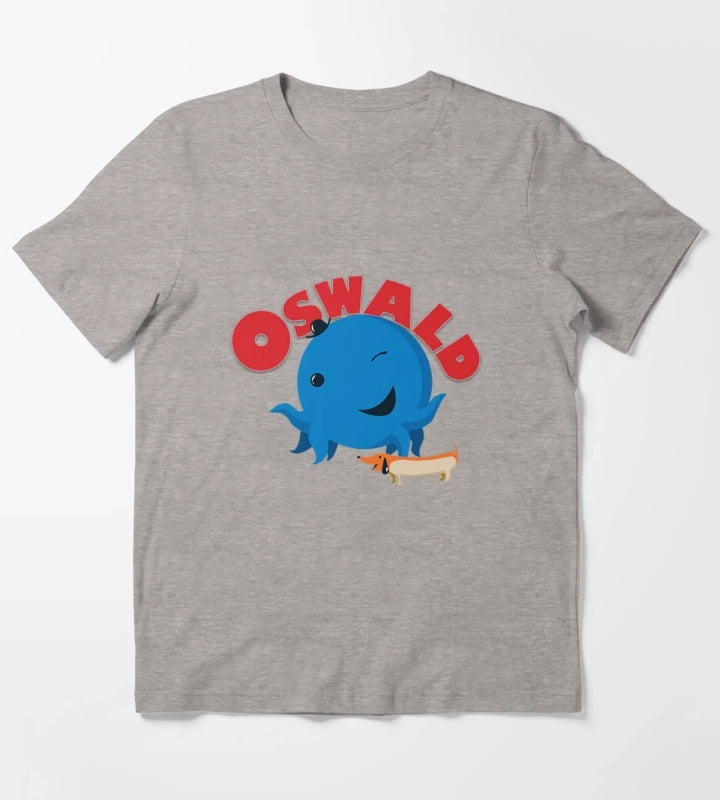 Oswald Octopus T-Shirt Heather Grey