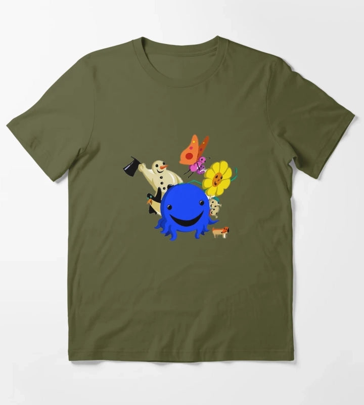 Oswald The Octopus Oswald and Weenie T-Shirt Olive Green