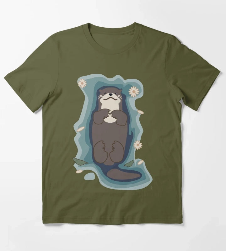 Otter Bliss T-Shirt Olive Green