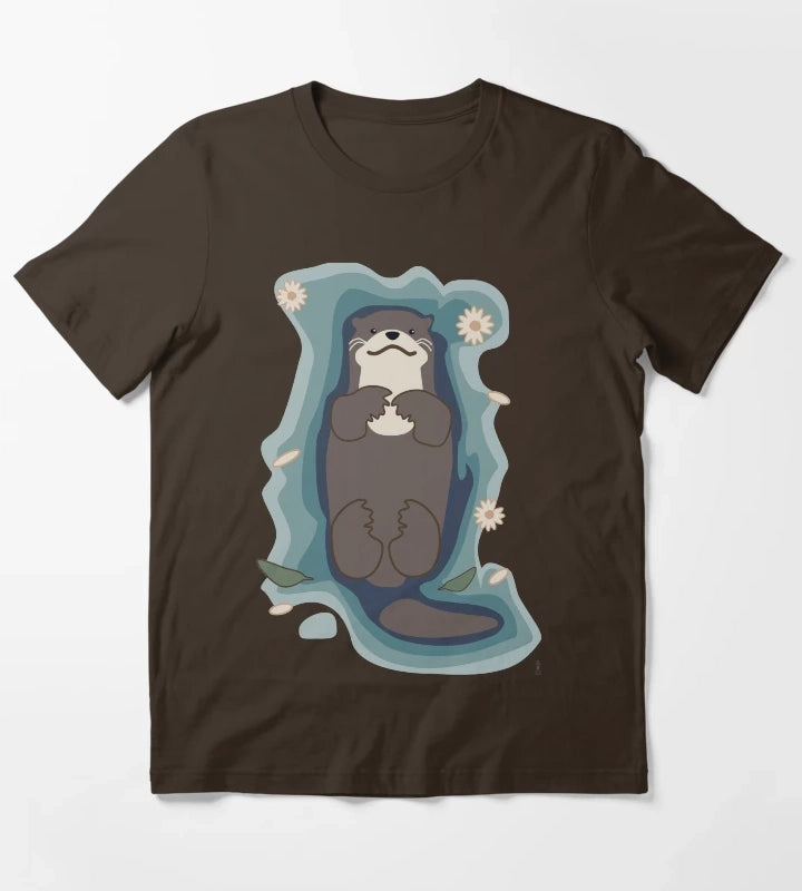 Otter Bliss T-Shirt Brown