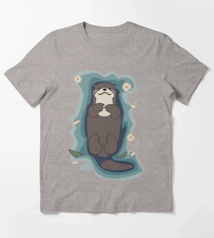 Otter Bliss T-Shirt Heather Grey