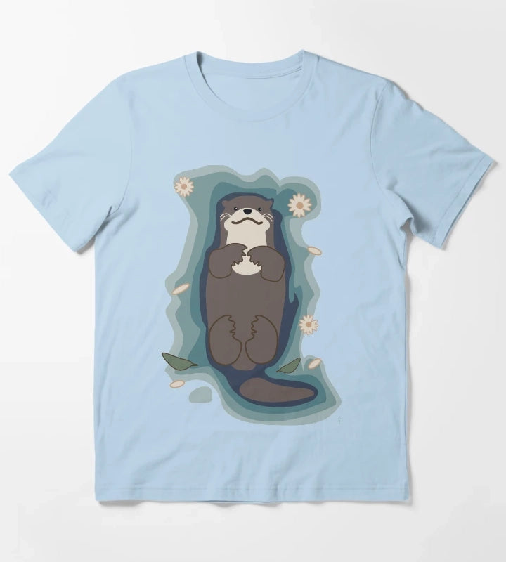 Otter Bliss T-Shirt Sky Blue