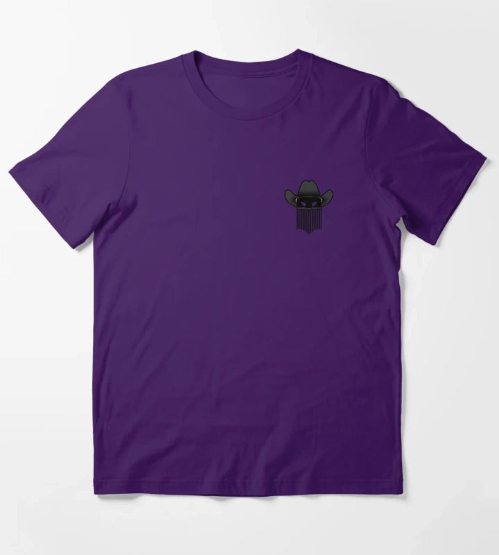 Outlaw Cowboy Logo T-Shirt Purple