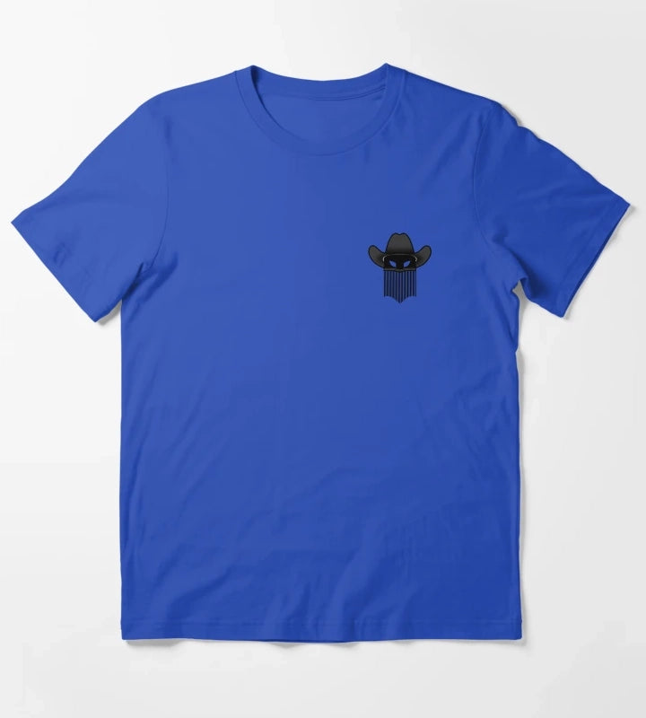 Outlaw Cowboy Logo T-Shirt Blue